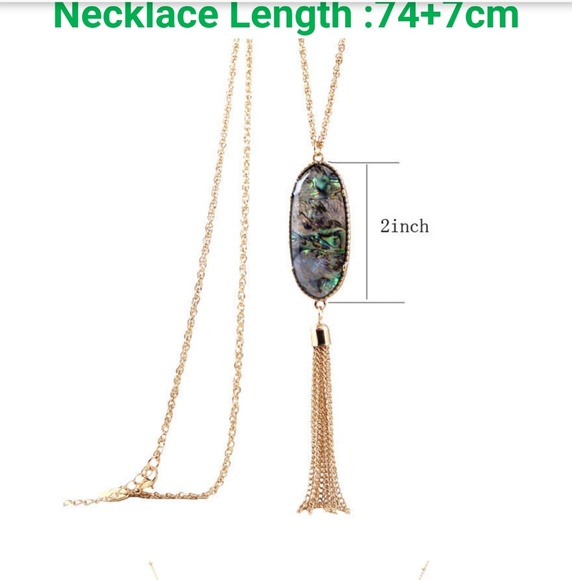 Abalone tassel necklace - Picture 4 of 5